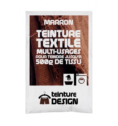 Teinture textile marron