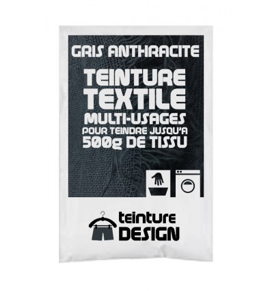 Teinture textile gris anthracite