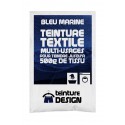 Teinture textile bleu marine