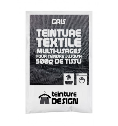 Teinture textile gris