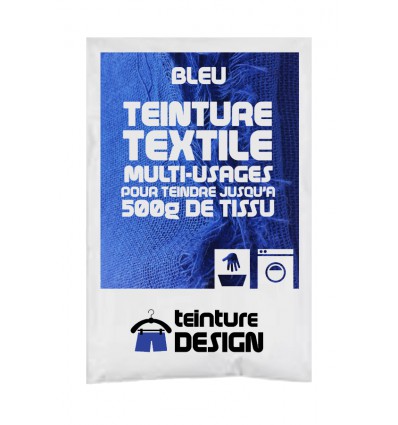 Teinture textile bleu